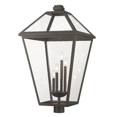 Z-Lite 34.25" High Talbot 4 Light Outdoor Post Mount Fixture image 1