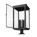Z-Lite 34.75" High Hartwell 6 Light Outdoor Pier Mounted Fixture image 1