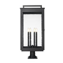 Z-Lite 34.75" High Hartwell 6 Light Outdoor Pier Mounted Fixture image 2