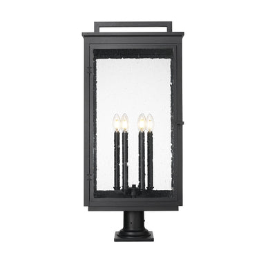 Z-Lite 34.75" High Hartwell 6 Light Outdoor Pier Mounted Fixture image 2