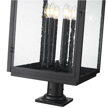 Z-Lite 34.75" High Hartwell 6 Light Outdoor Pier Mounted Fixture image 3