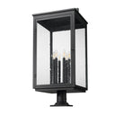 Z-Lite 34.75" High Hartwell 6 Light Outdoor Pier Mounted Fixture image 4