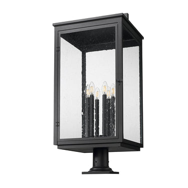 Z-Lite 34.75" High Hartwell 6 Light Outdoor Pier Mounted Fixture image 4