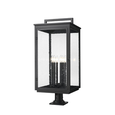 Z-Lite 34.75" High Hartwell 6 Light Outdoor Pier Mounted Fixture image