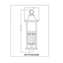 Z-Lite 34.75" High Tiberius 6 Light Outdoor Post Mount Fixture image 5