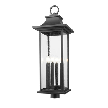 Z-Lite 34.75" High Tiberius 6 Light Outdoor Post Mount Fixture image