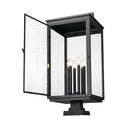 Z-Lite 34" High Hartwell 6 Light Outdoor Pier Mounted Fixture image 1