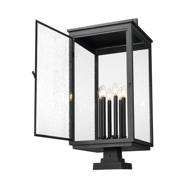 Z-Lite 34" High Hartwell 6 Light Outdoor Pier Mounted Fixture image 1