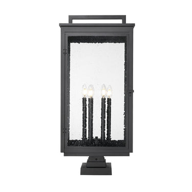 Z-Lite 34" High Hartwell 6 Light Outdoor Pier Mounted Fixture image 2