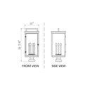 Z-Lite 34" High Hartwell 6 Light Outdoor Pier Mounted Fixture image 7