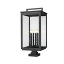 Z-Lite 34" High Hartwell 6 Light Outdoor Pier Mounted Fixture image