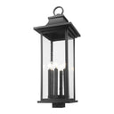 Z-Lite 34" High Tiberius 6 Light Outdoor Post Mount Fixture image 1