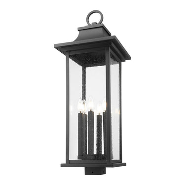 Z-Lite 34" High Tiberius 6 Light Outdoor Post Mount Fixture image 1