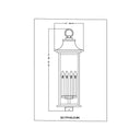 Z-Lite 34" High Tiberius 6 Light Outdoor Post Mount Fixture image 5