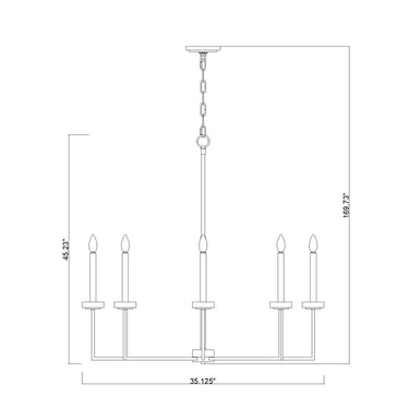 Z-Lite 35.25" Gaultier 8 Light Chandelier image 14