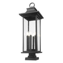 Z-Lite 36.5" High Tiberius 6 Light Outdoor Pier Mounted Fixture image 1