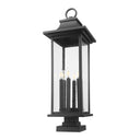 Z-Lite 36.5" High Tiberius 6 Light Outdoor Pier Mounted Fixture image 4