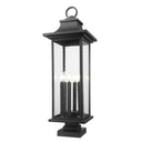 Z-Lite 36.5" High Tiberius 6 Light Outdoor Pier Mounted Fixture image
