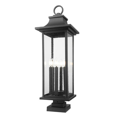 Z-Lite 36.5" High Tiberius 6 Light Outdoor Pier Mounted Fixture image