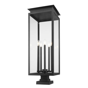 Z-Lite 36.75" High Nova 5 Light Outdoor Pier Mounted Fixture image 1