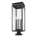 Z-Lite 36.75" High Nova 5 Light Outdoor Pier Mounted Fixture image 4