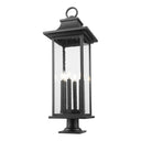 Z-Lite 36.75" High Tiberius 6 Light Outdoor Pier Mounted Fixture image 1