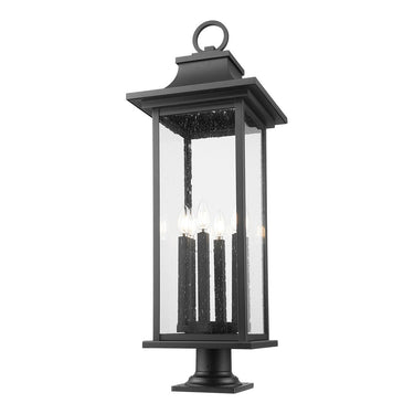 Z-Lite 36.75" High Tiberius 6 Light Outdoor Pier Mounted Fixture image 1
