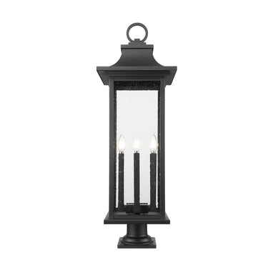 Z-Lite 36.75" High Tiberius 6 Light Outdoor Pier Mounted Fixture image 2