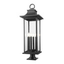 Z-Lite 36.75" High Tiberius 6 Light Outdoor Pier Mounted Fixture image