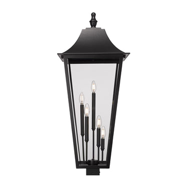 Z-Lite 38.75" High Gannon 5 Light Outdoor Post Mount Fixture image 2