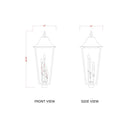Z-Lite 38.75" High Gannon 5 Light Outdoor Post Mount Fixture image 5