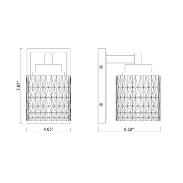 Z-Lite 4.75" Jacqueline 1 Light Wall Sconce Additional Image 7
