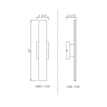 Z-Lite 4.75" Stylet Acrylic 2 Light Outdoor Wall image 7