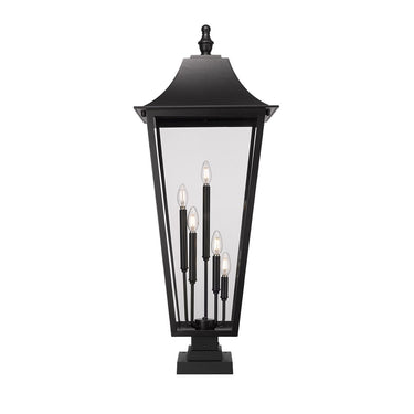 Z-Lite 41.25" High Gannon 5 Light Outdoor Pier Mounted Fixture image 2