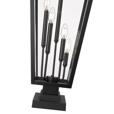 Z-Lite 41.25" High Gannon 5 Light Outdoor Pier Mounted Fixture image 3