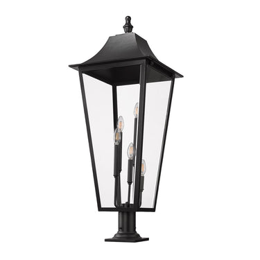 Z-Lite 42.25" High Gannon 5 Light Outdoor Pier Mounted Fixture image 4