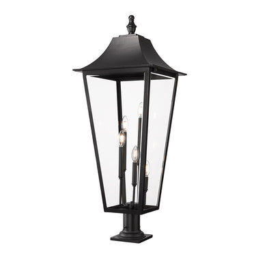Z-Lite 42.25" High Gannon 5 Light Outdoor Pier Mounted Fixture image