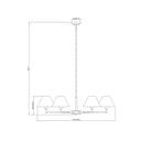 Z-Lite 44" Leila 6 Light Chandelier image 21