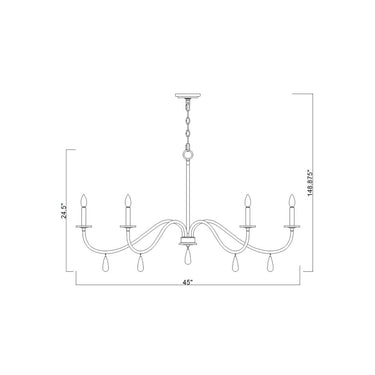 Z-Lite 45" Toussant 6 Light Chandelier image 21