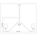 Z-Lite 46.25" Gianna 6 Light Chandelier image 14