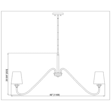 Z-Lite 46.25" Gianna 6 Light Chandelier image 14