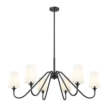 Z-Lite 46.25" Gianna 6 Light Chandelier image 2