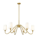 Z-Lite 46.25" Gianna 6 Light Chandelier image 3