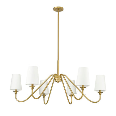 Z-Lite 46.25" Gianna 6 Light Chandelier image 9