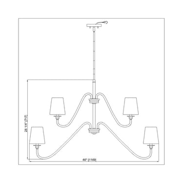 Z-Lite 46" Gianna 9 Light Chandelier image 14