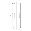 Z-Lite 48" High Stylet 4 Light Outdoor Wall image 7