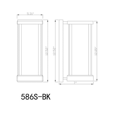 Z-Lite 5.25" Glenwood 1 Light Outdoor Wall image 7