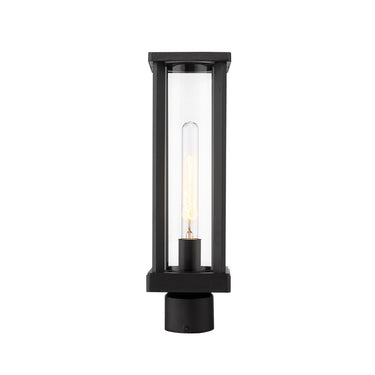 Z-Lite 5.5" Glenwood Glass 1 Light Outdoor Post Mount Fixture image 1