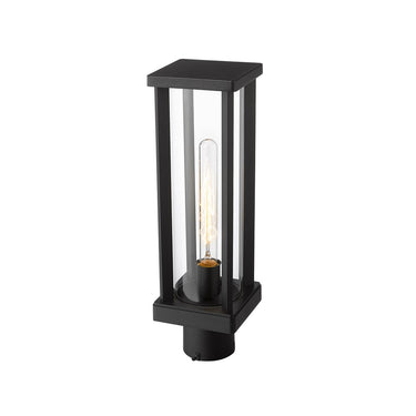 Z-Lite 5.5" Glenwood Glass 1 Light Outdoor Post Mount Fixture image 2