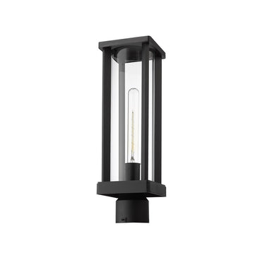 Z-Lite 5.5" Glenwood Glass 1 Light Outdoor Post Mount Fixture image 4